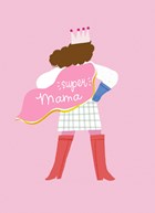 moederdag kaart super mama